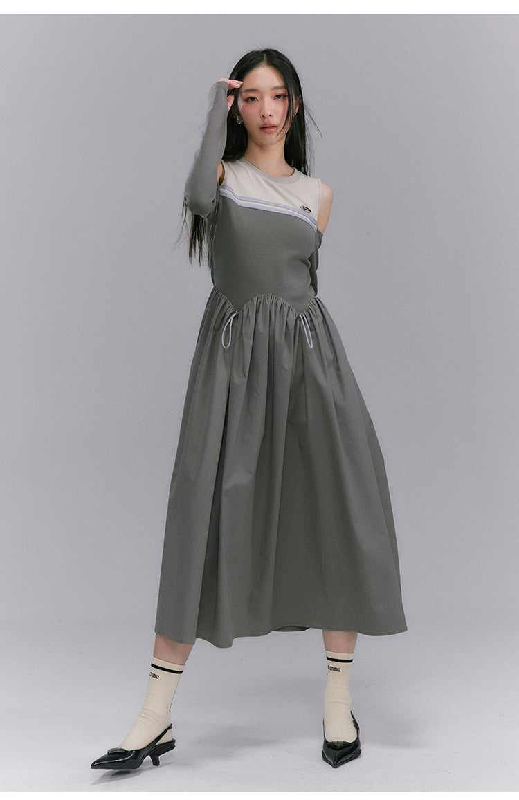 Mimolle-length off-the-shoulder dress