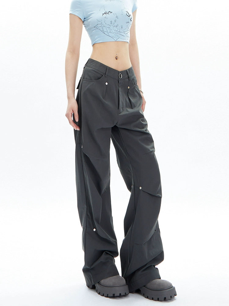 American Low Sized Loose Straight Leg Pants