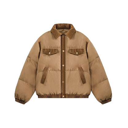 American Retro verdickte gepolsterte Jacke