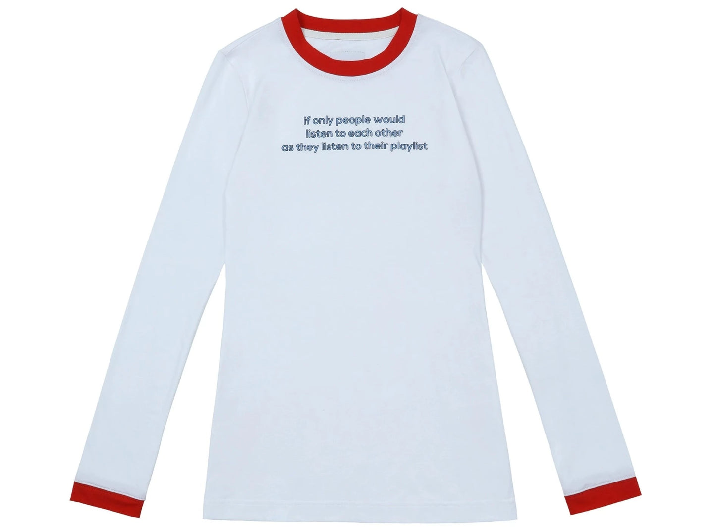Rundes Nacken-Slim-T-Shirt