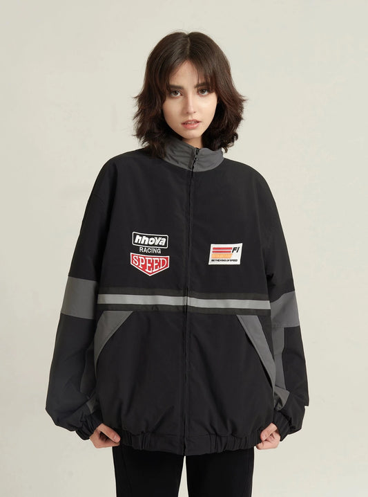 Reflective strip cotton coat