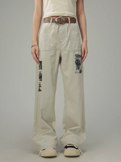 American Bootcut Silhouette Straight Leg Pants