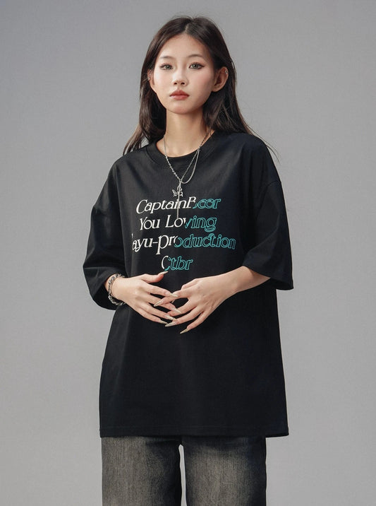 American High Street Black Round Neck T-shirt