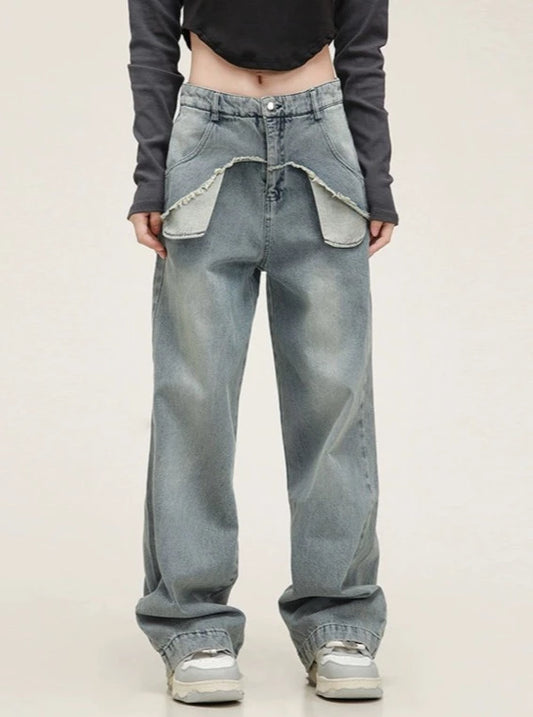 American Vintage Worn-Out Jeans Pants