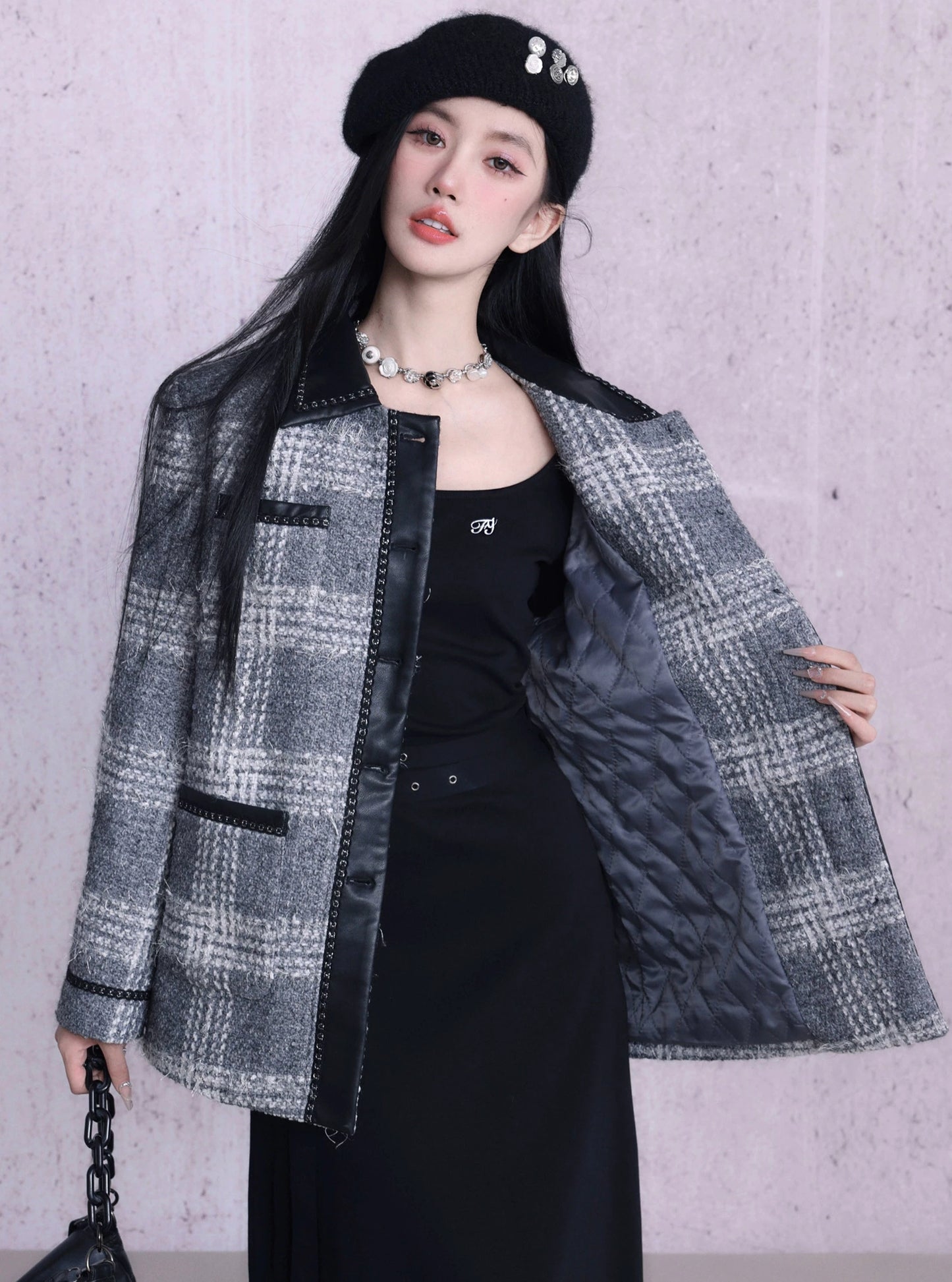 Wool Tweed Fine Small Jacket