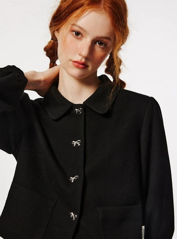 Japanese Retro Knit Short skirt with Tops Set