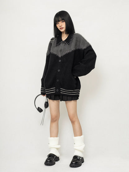 Cardigan Sweater Lapel Knit Jacket