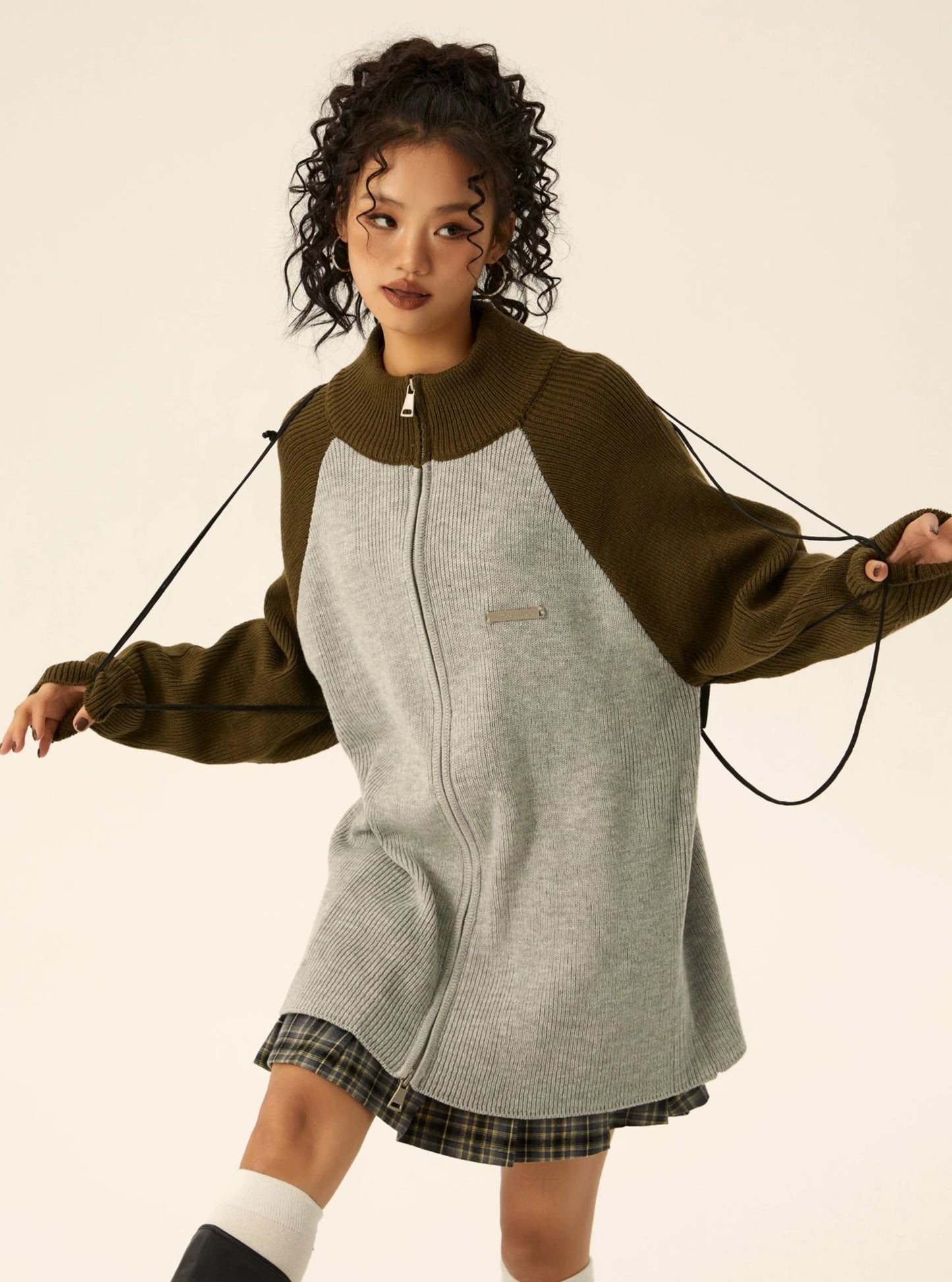 loose casual knitwear outer