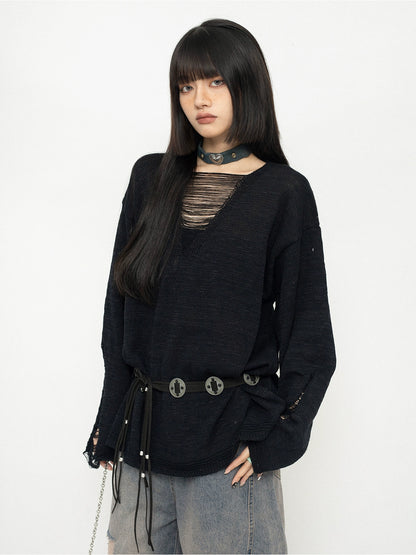 Cutout Knit Sweater