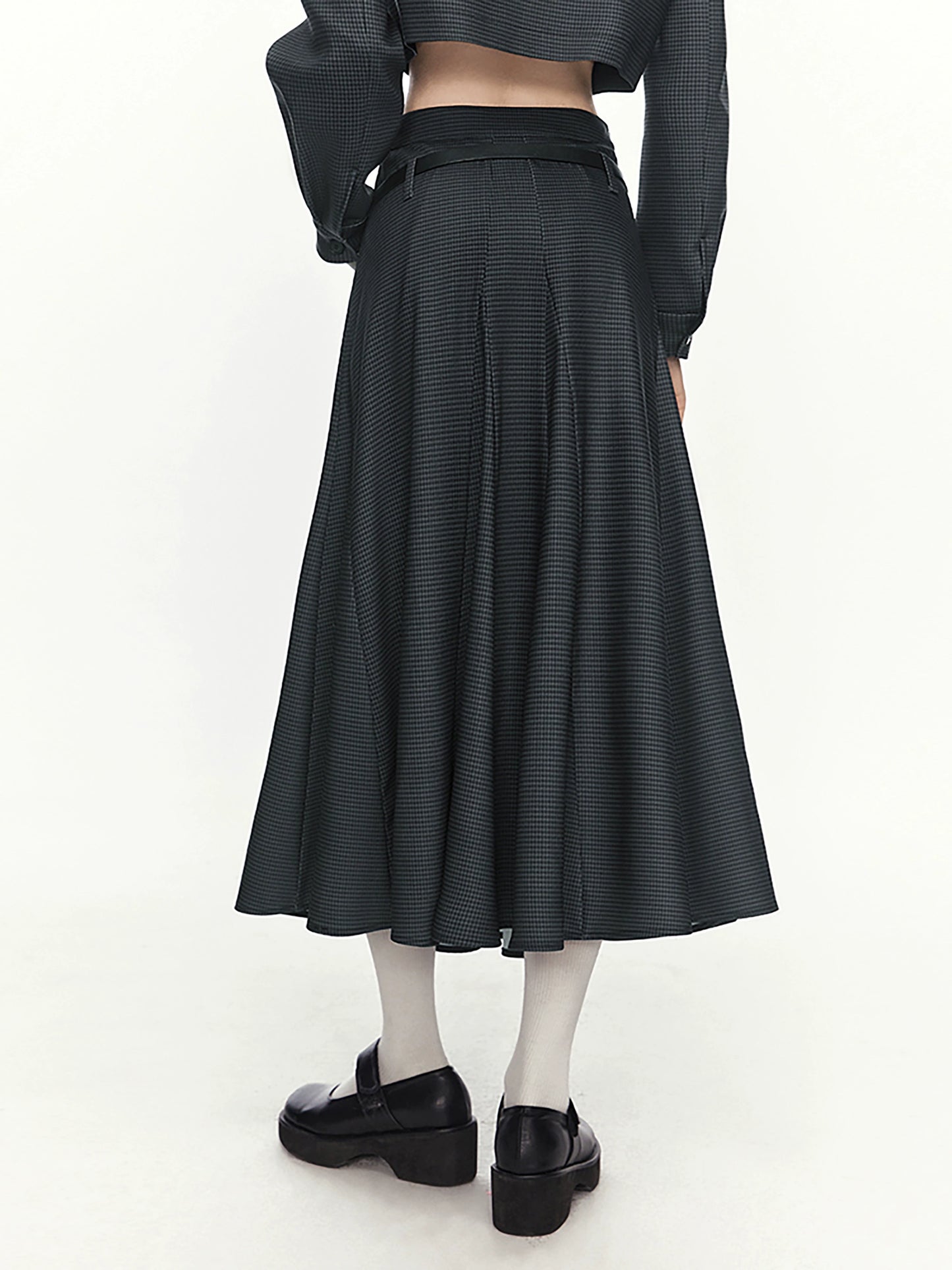 Workwear style midi skirt