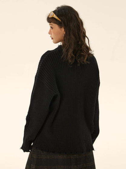 Long-sleeved loose casual sweater