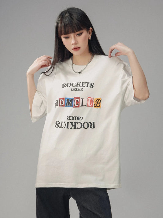 American Retro Letters Trendy Loose Top