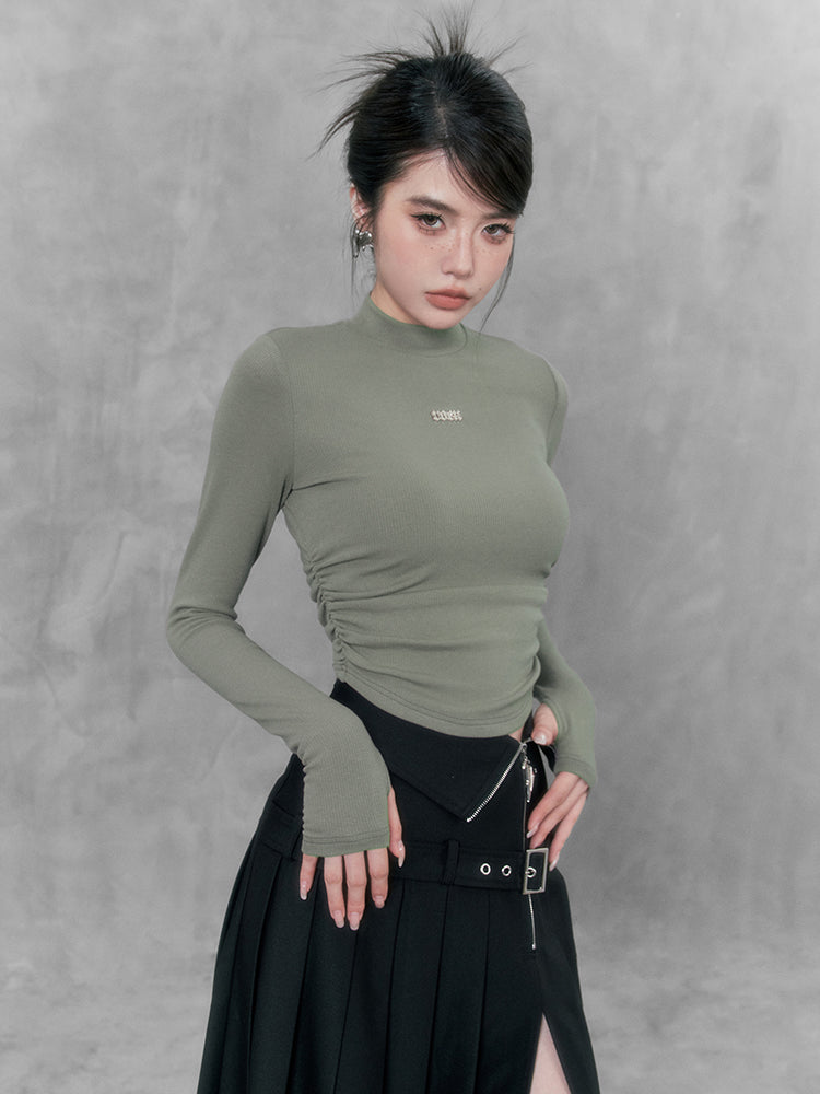 Souffle American Slim Turtleneck Top