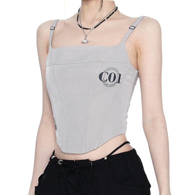 Back Zipper Tight Camisole