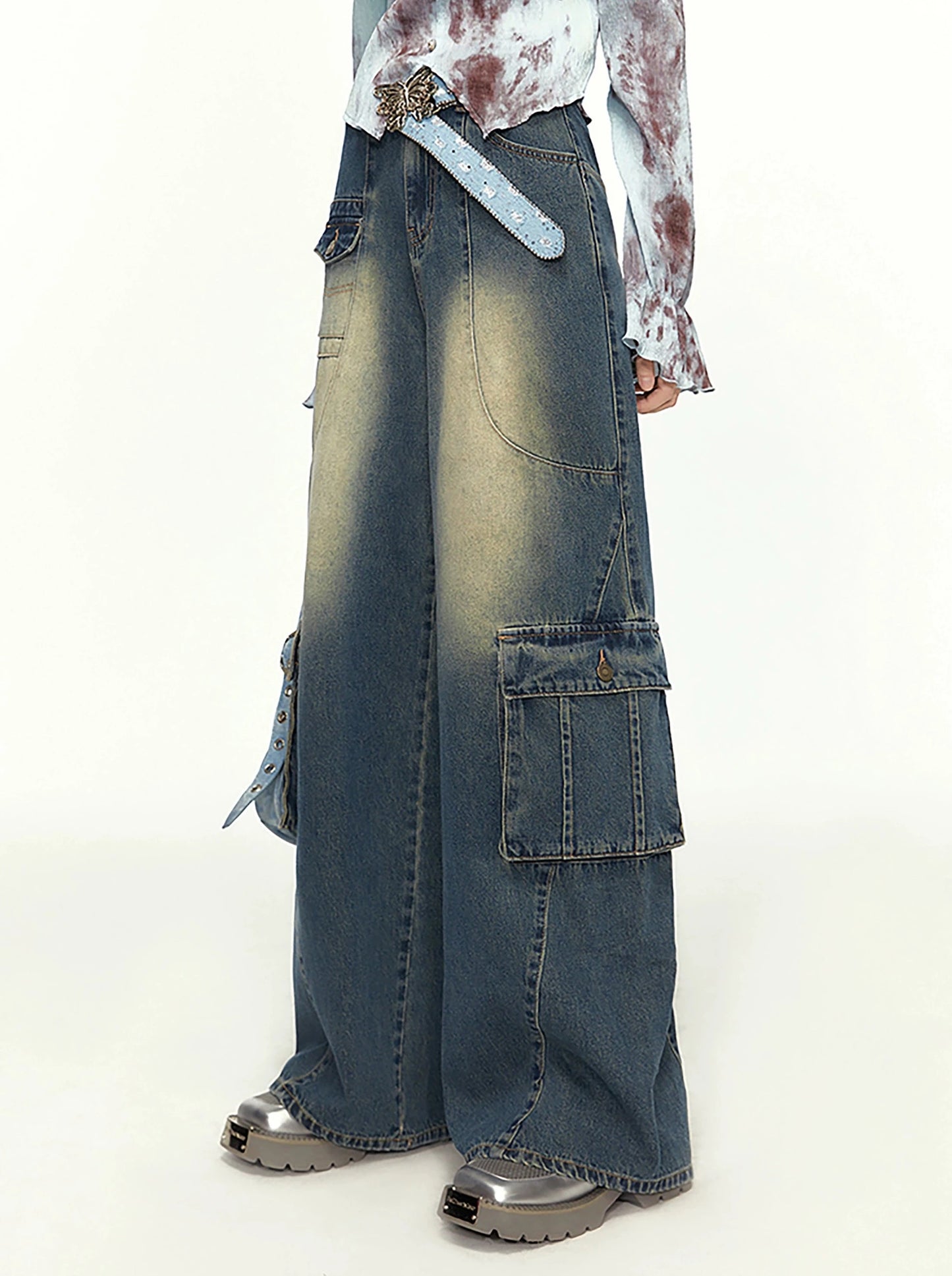 Retro Wash Jeans Pants