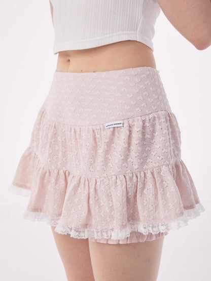 Retro High Waist Pleated Skirt