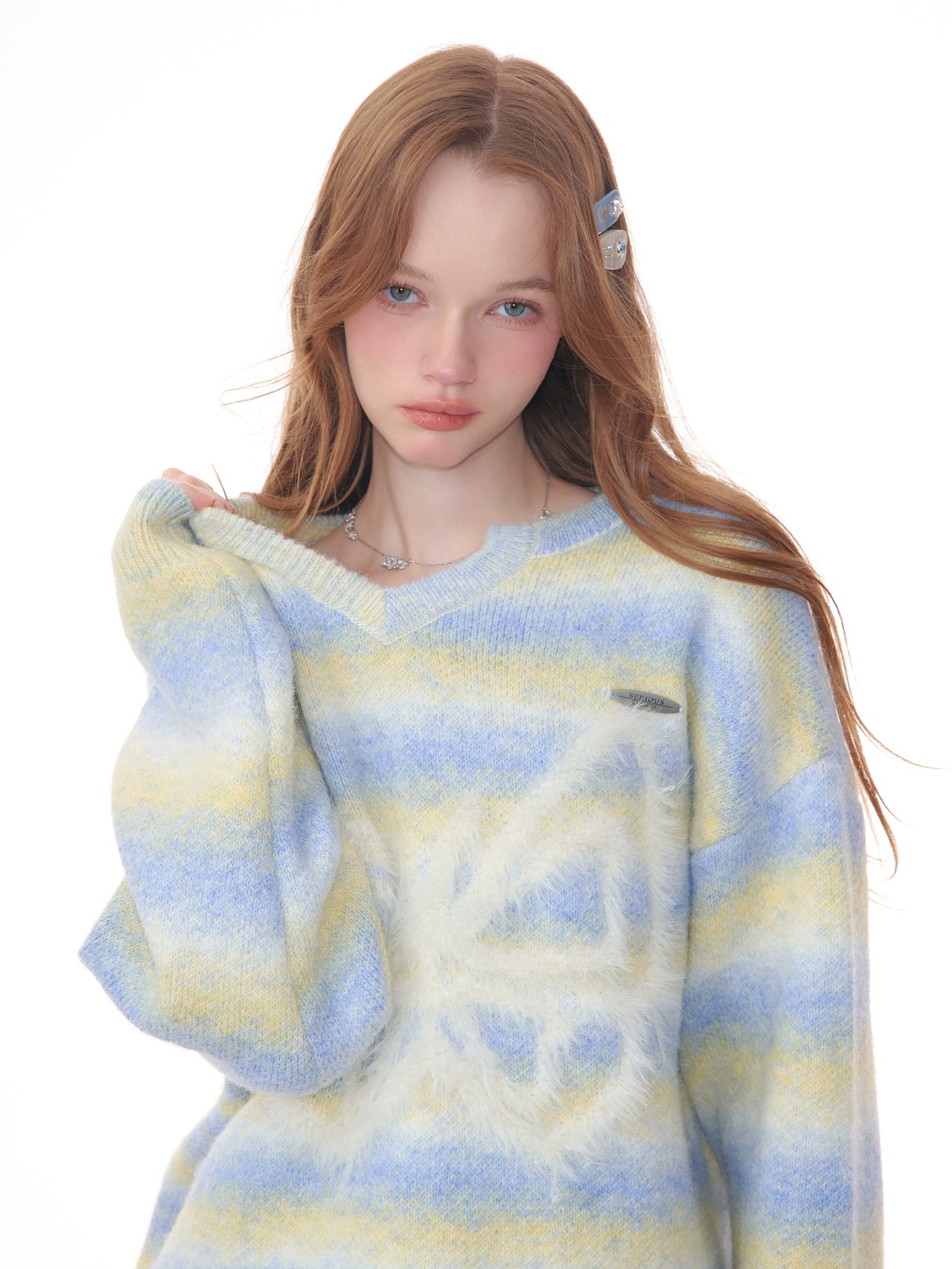 American striped butterfly sweater