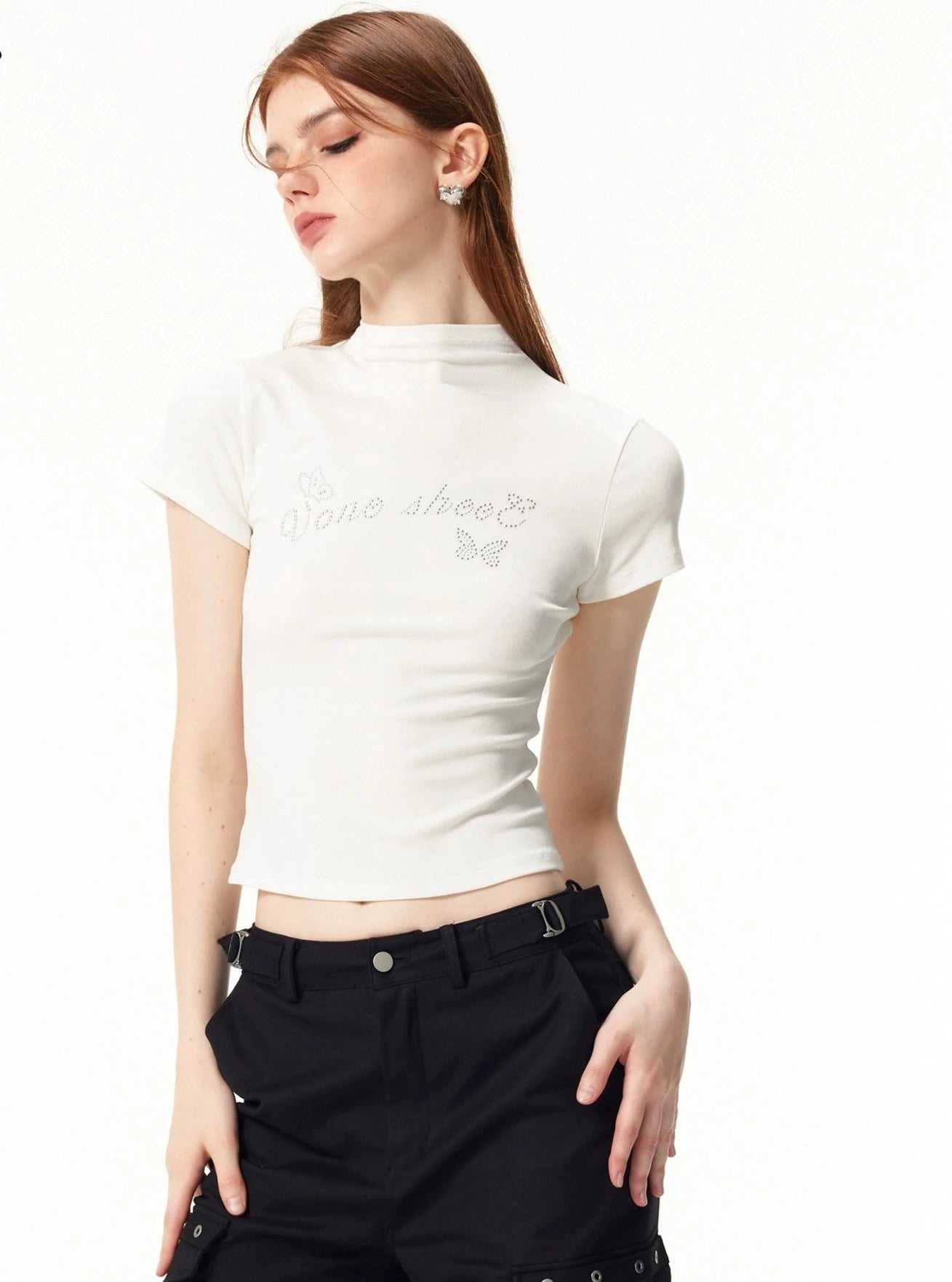 Cropped Black T-Shirt