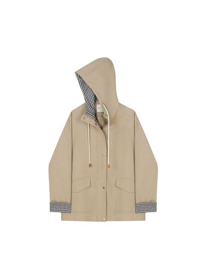 Hooded Small Loose Coat