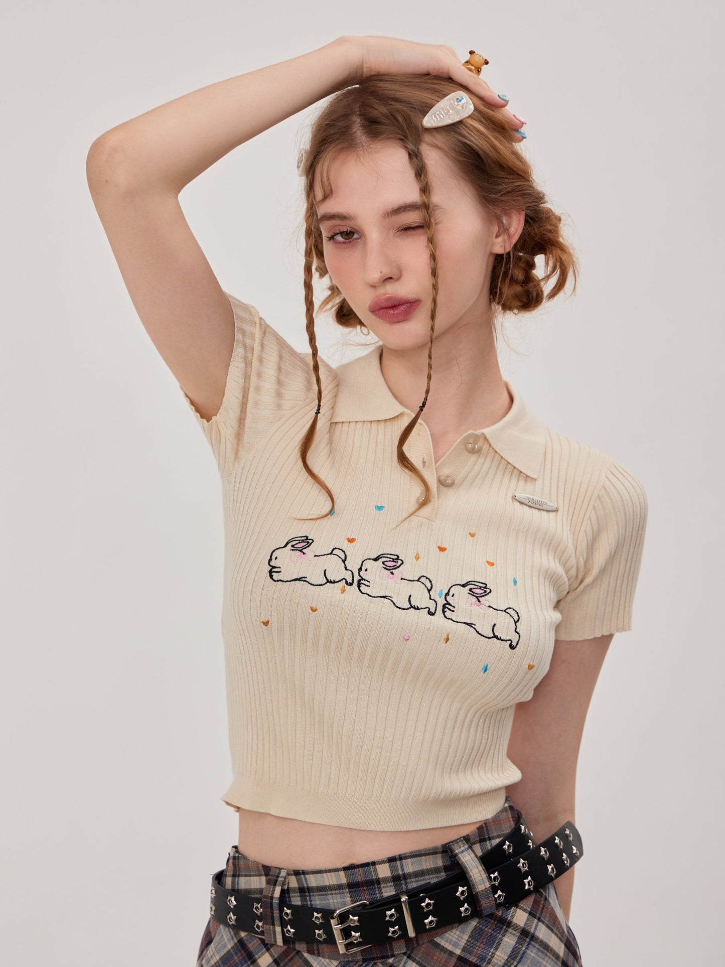 Rabbit Polo Knit Shirt