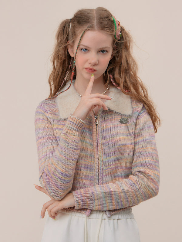 American vintage long sleeve cardigan T-shirt