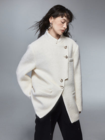 Soote Season stand-up collar woolen jacket