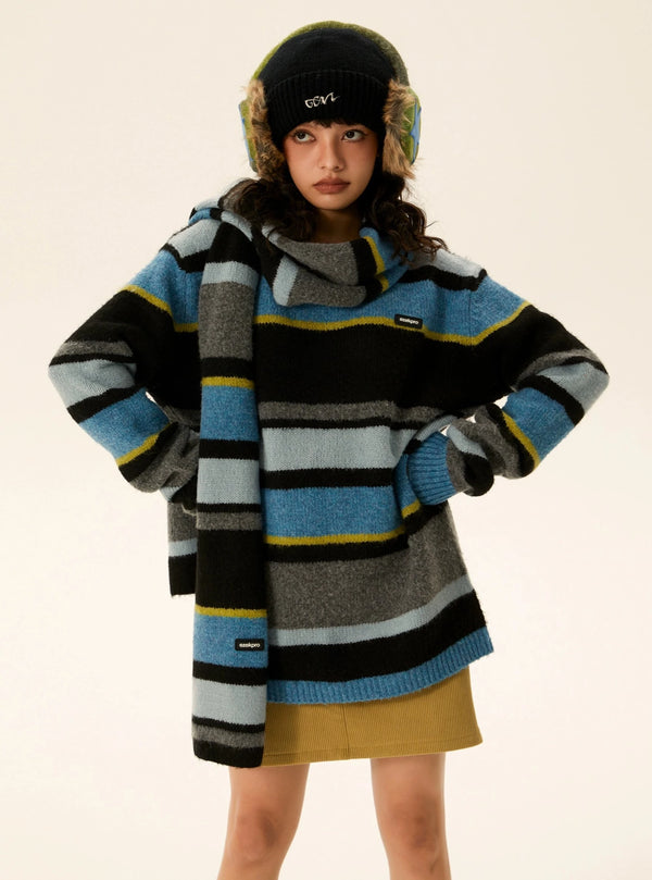 Long-sleeved loose casual sweater outer