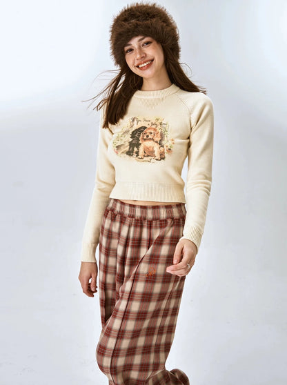 AMERICAN RETRO BASIC CROPPED ROUND TOP