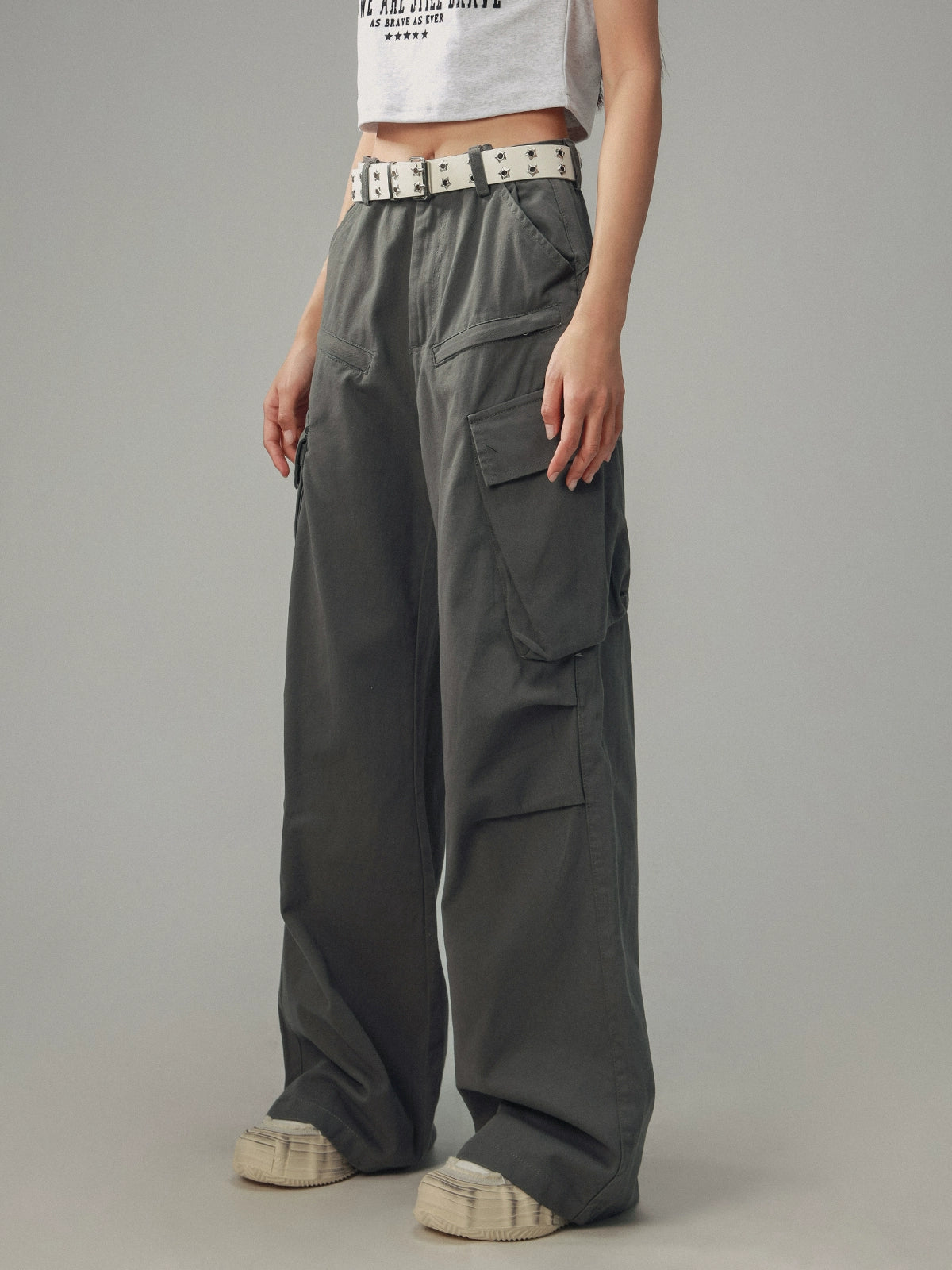 American straight leg loose slacks