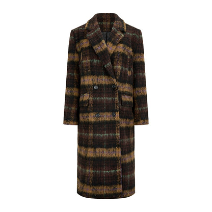 vintage plaid tweed coat