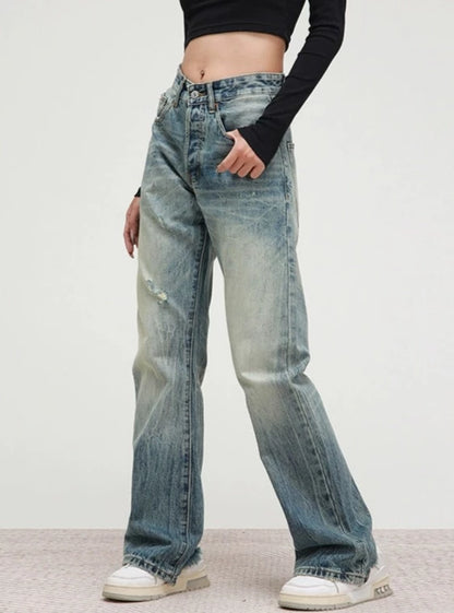 American vintage straight casual pants