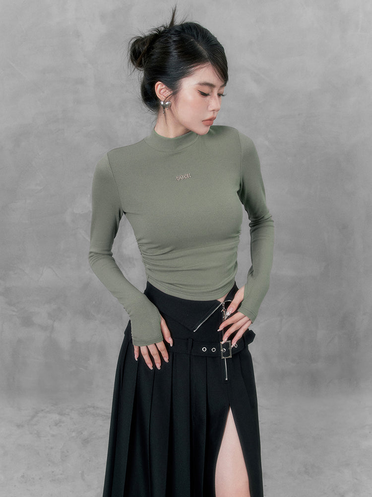 Souffle American Slim Turtleneck Top