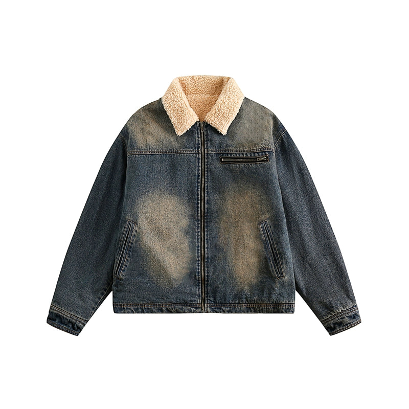 Amerikaner Retro -Denim -Baumwolljacke