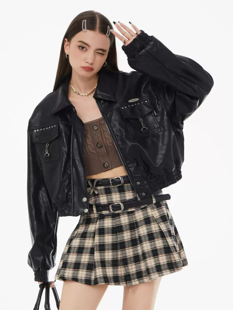 American PU leather jacket