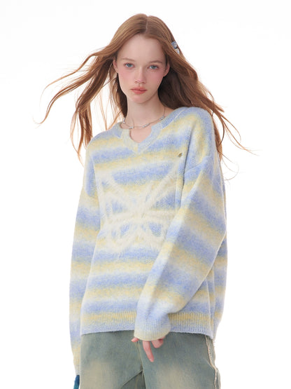 American striped butterfly sweater