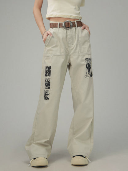 Amerikanische Bootcut Silhouette Gerade Hosenbeine