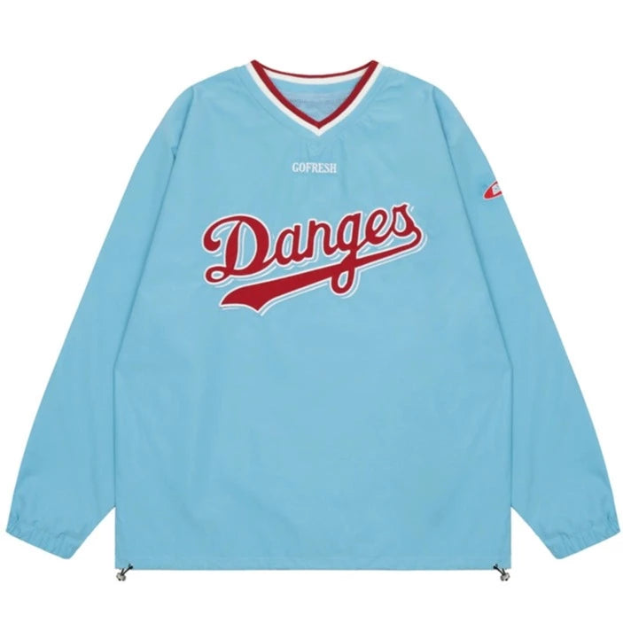 American High Street V-Ausschnitt Jersey Sweatshirt