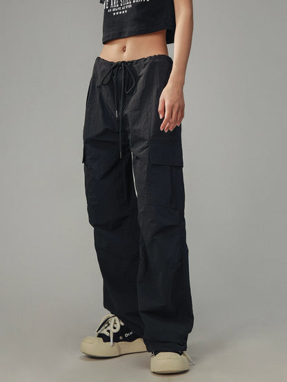 Retro Workwear Loose Pants