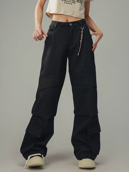 Sense Black Trousers Cargo Pants