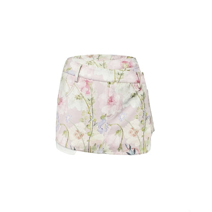 Premium Cropped Culottes Shorts Skirt