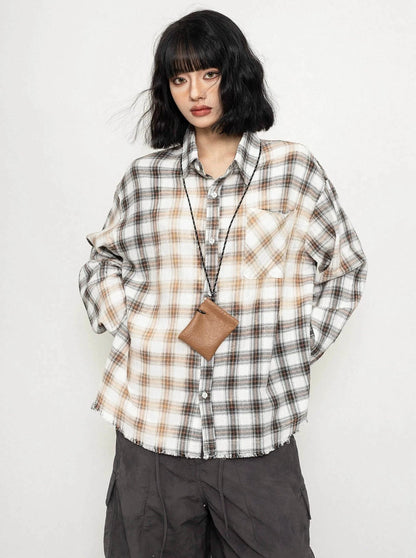American Vintage Long-Sleeved Patchwork Shirts