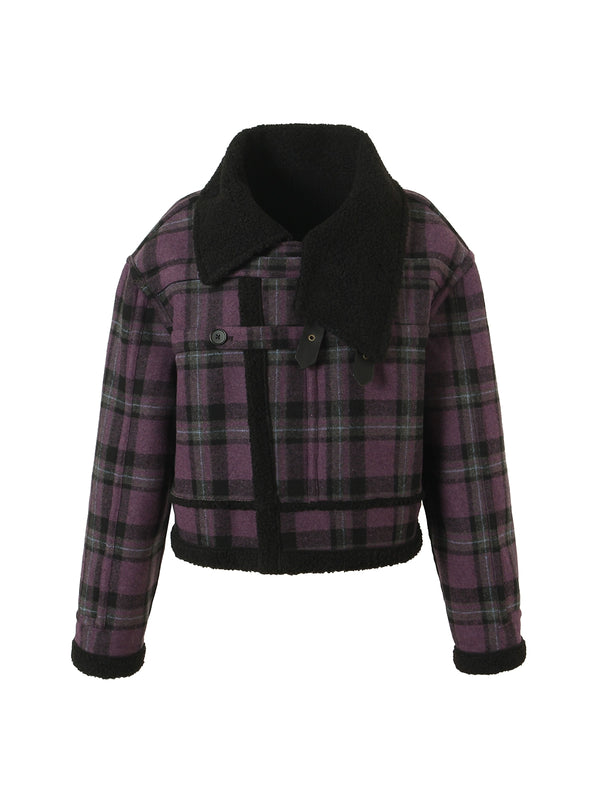 Loose Women's Wool Jacket Set