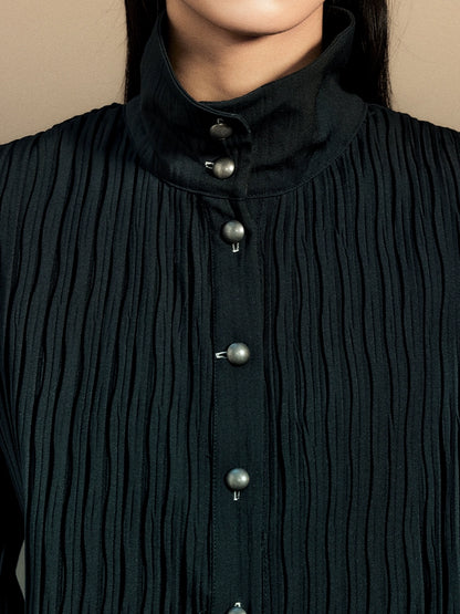 Capsule Arc Crinkled Button-Down Shirt