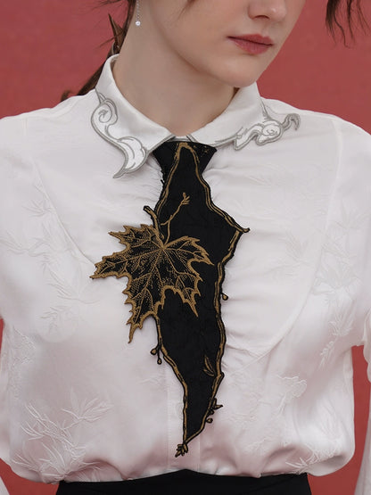 Chinese Style Embroidered Shirt Neckties