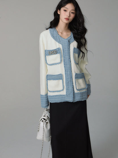 Fragrant Denim Patchwork Jacket