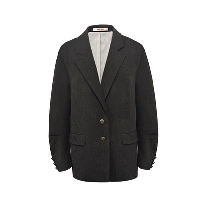 luxury mid-length suit jacket