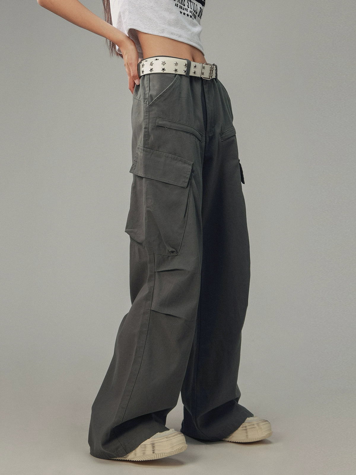 American straight leg loose slacks