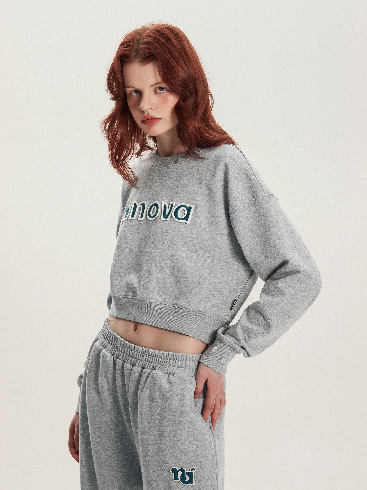 Crewneck Langarm Sweatshirt Set