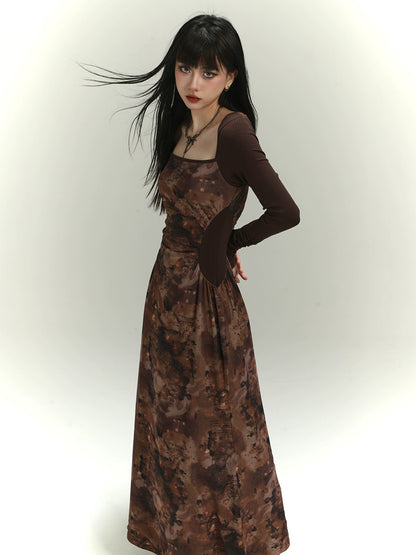 Chinese Long Sleeve Dress