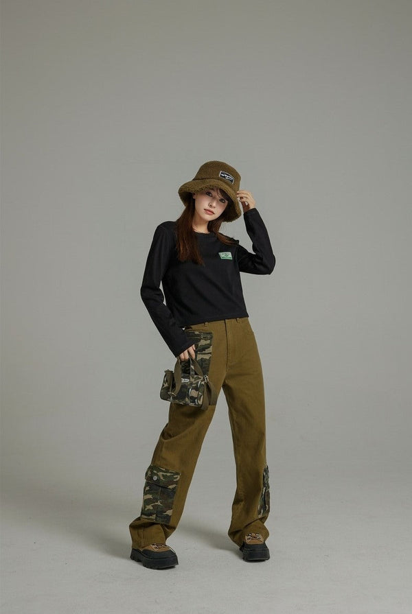 Label Point Casual Tops